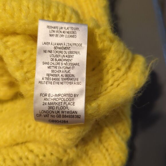 Sleeping On Snow Anthropologie Bright Lights Pointelle Sweater Small Alpaca - Picture 7 of 7